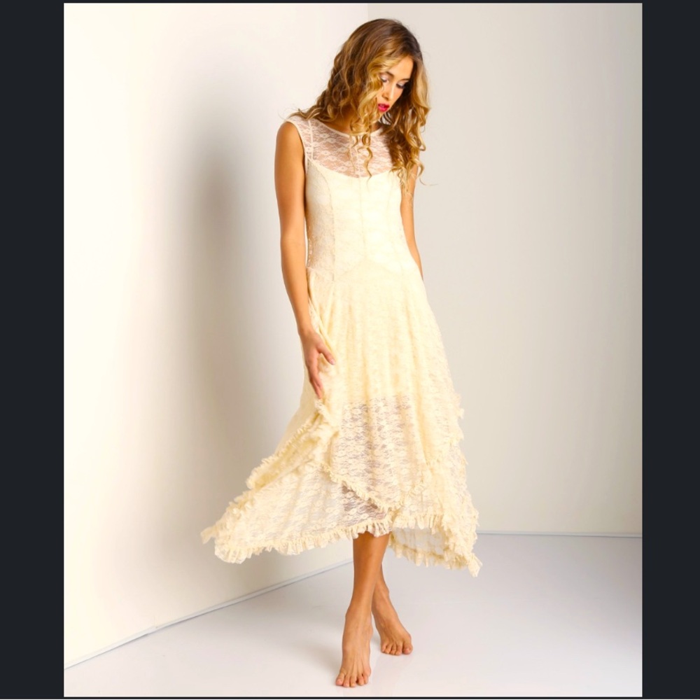 Free People French Courtship Slip Dress SZ S